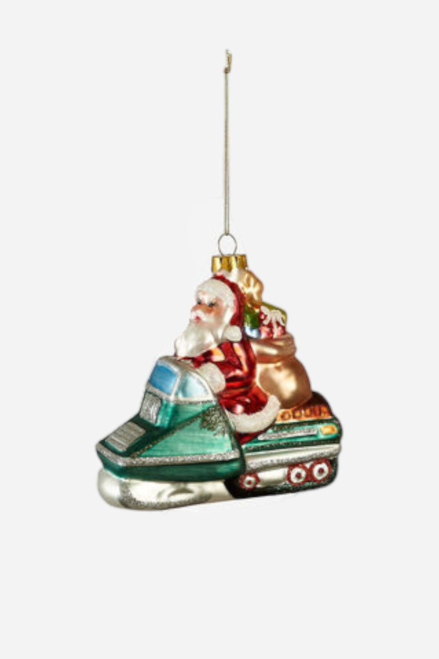 Winter Sports Santa Ornaments – side view