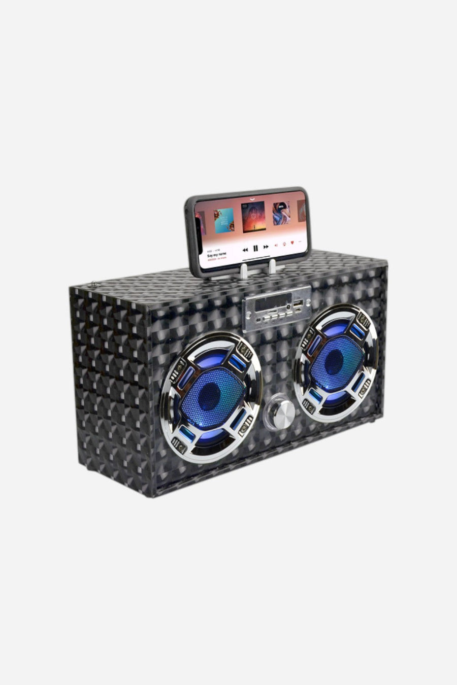 Wireless Bluetooth Boombox in Black – detail
