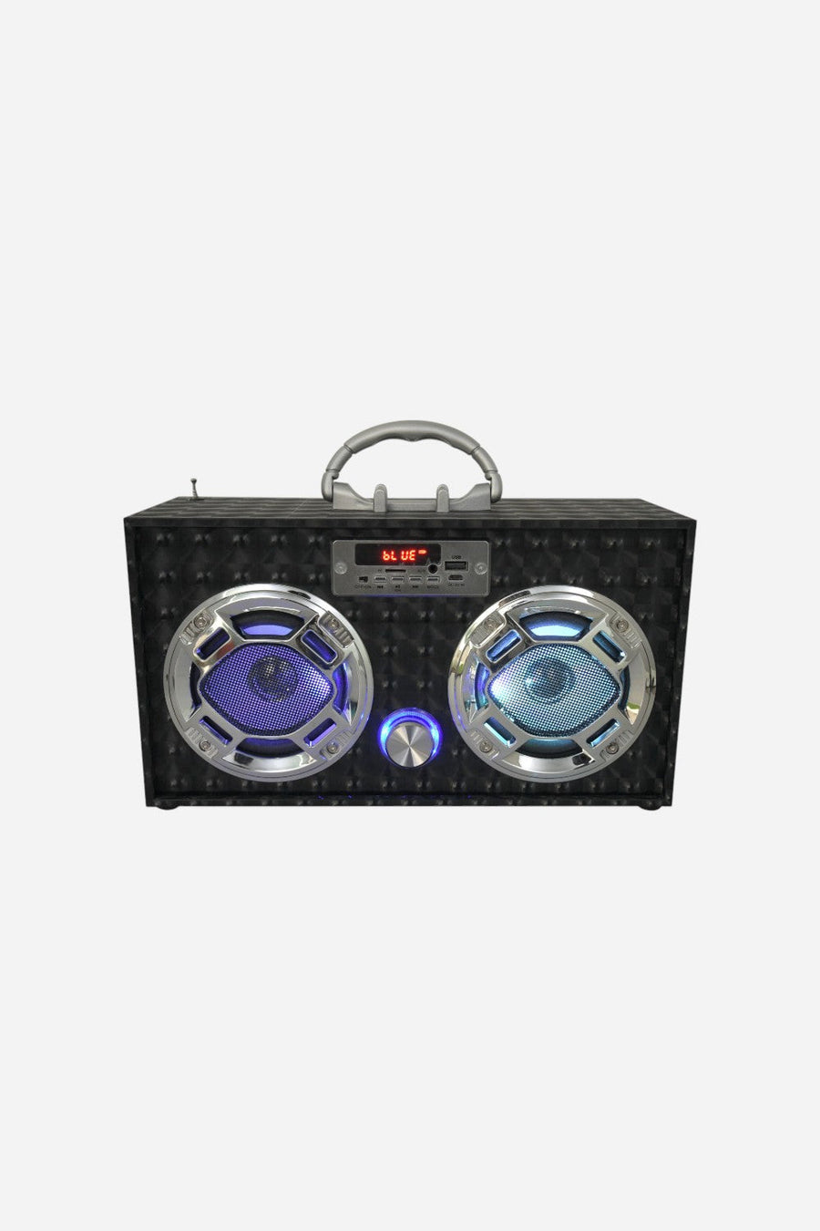 Wireless Bluetooth Boombox in Black – front view