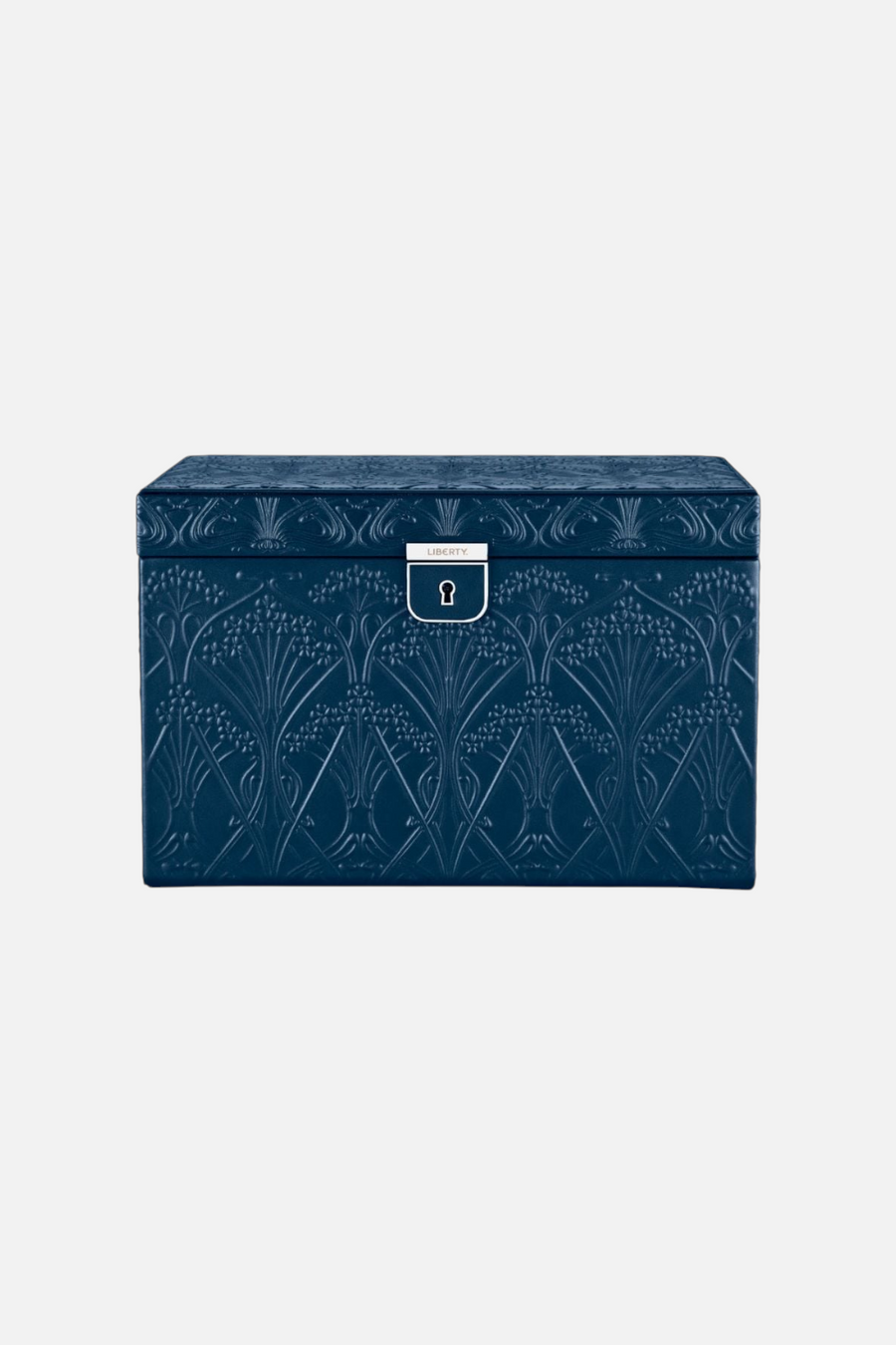 Wolf 1834 All Over Ianthe Large Jewelry Box in Navy – front view