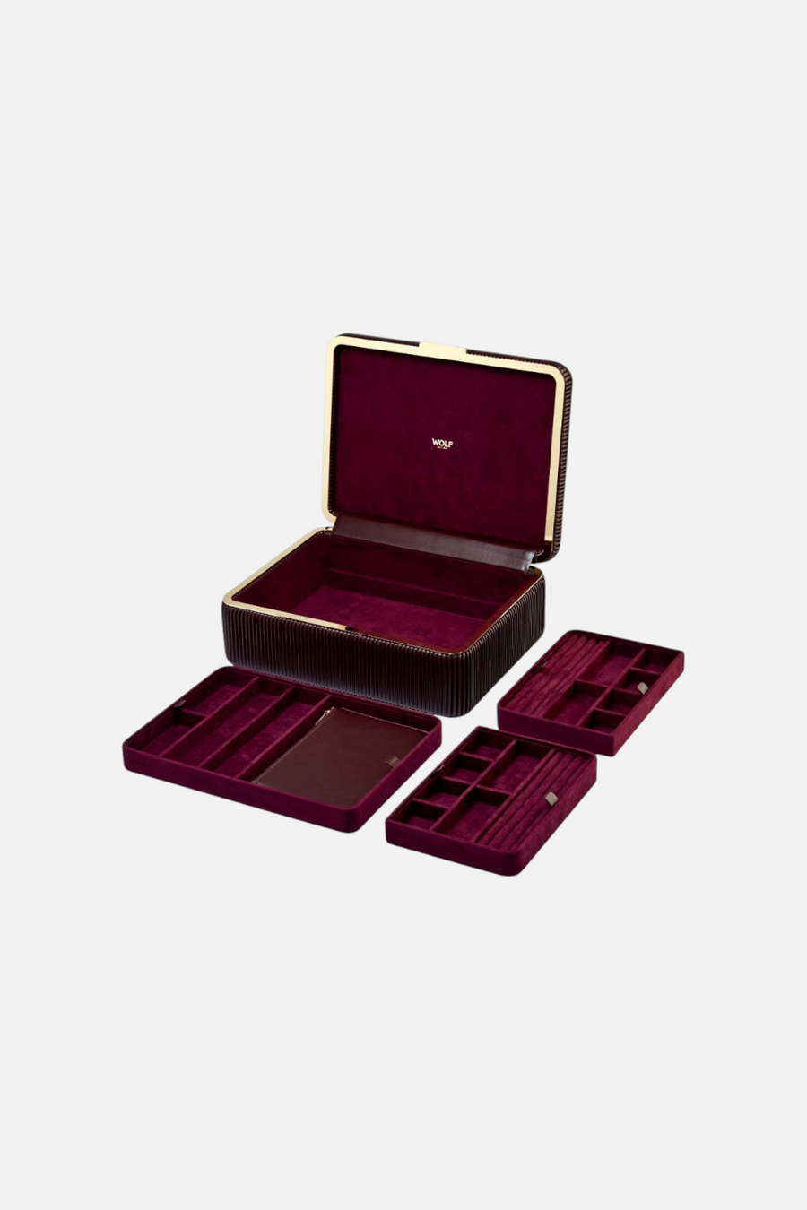 Wolf 1834 Bella Large Jewelry Box – side view