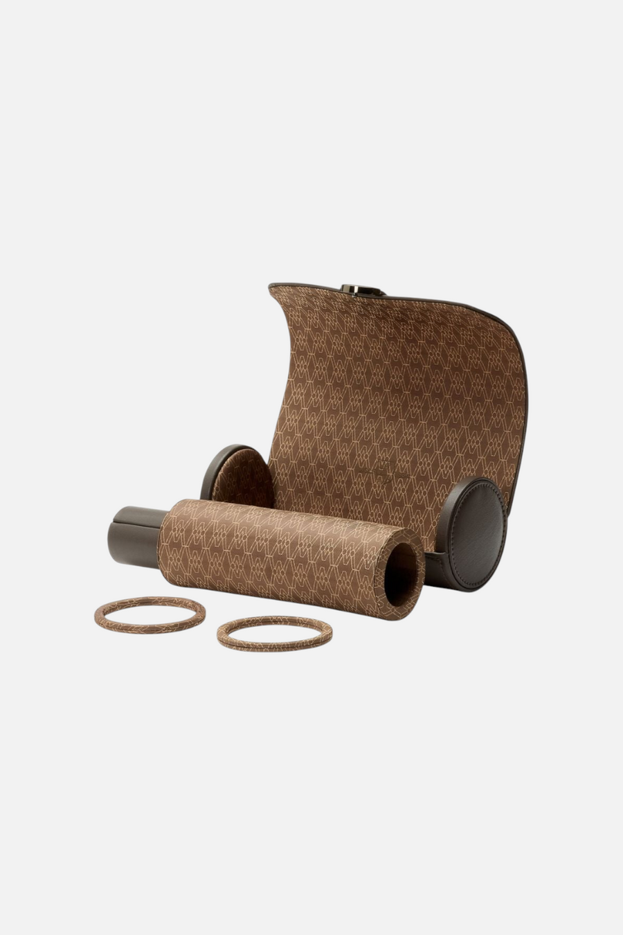 Wolf 1834 Earth Triple Watch Roll in Coffee – side view