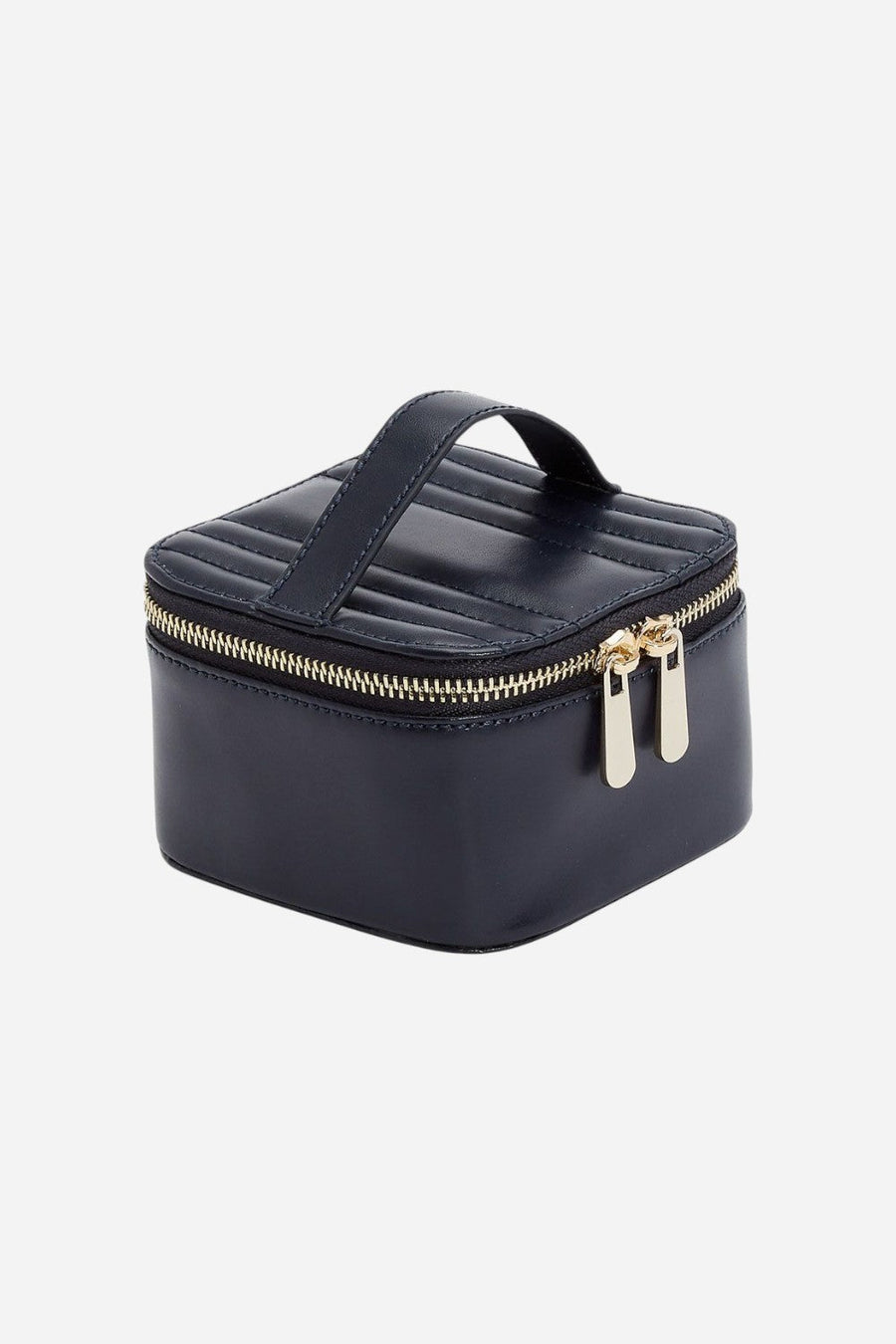 Wolf 1834 Maria Zip Jewelry Cube in Navy – back view