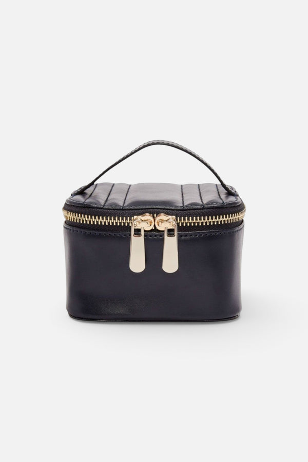 Wolf 1834 Maria Zip Jewelry Cube in Navy