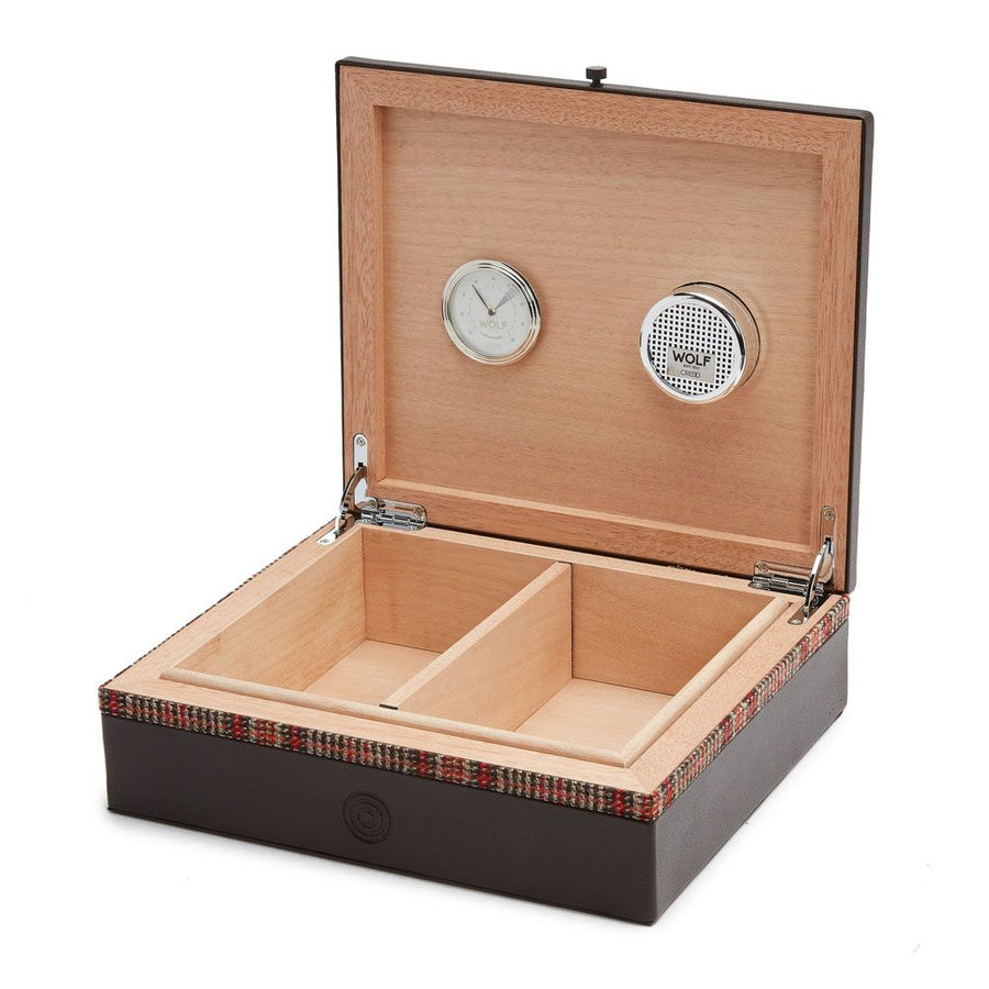 Wolf 1834 WM Brown Humidor in Brown – back view