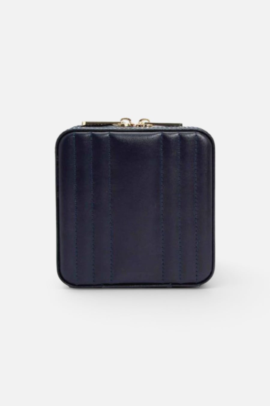 Wolf Maria Square Zip Case In Navy – front view