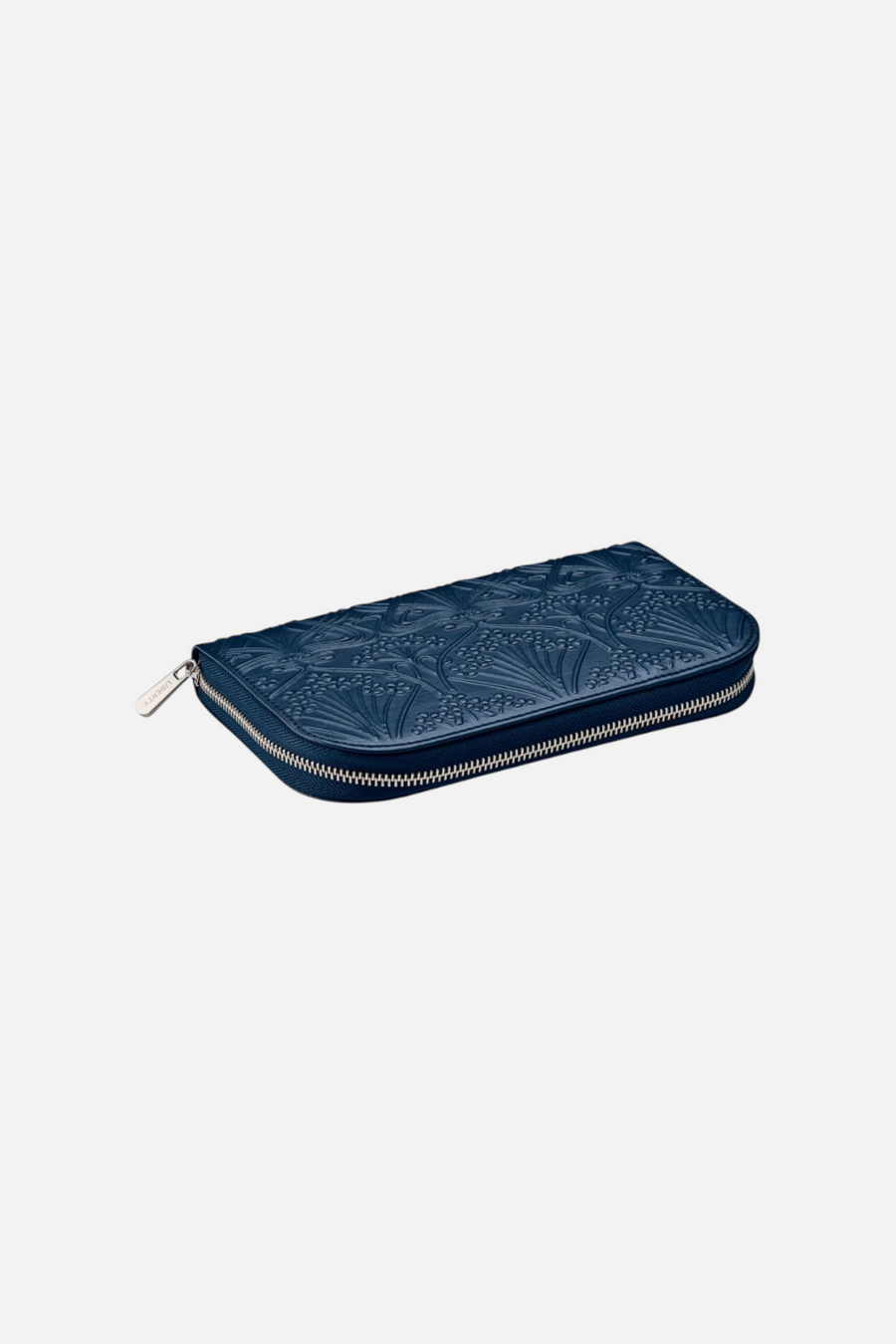 WOLF X LIBERTY All Over Ianthe Travel Jewelry Portfolio in Navy – side view