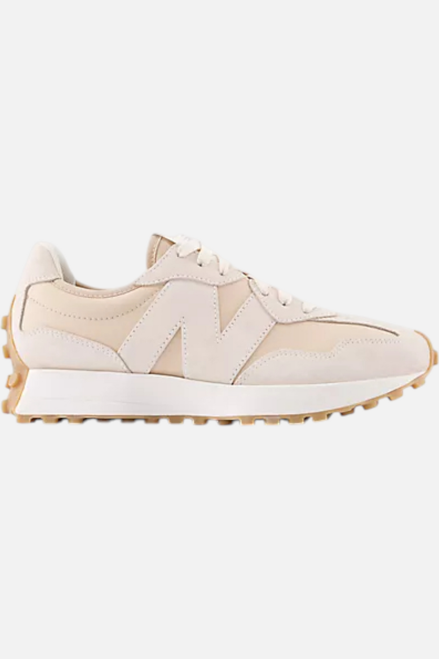 Women's New Balance 327 in Bisque – back view