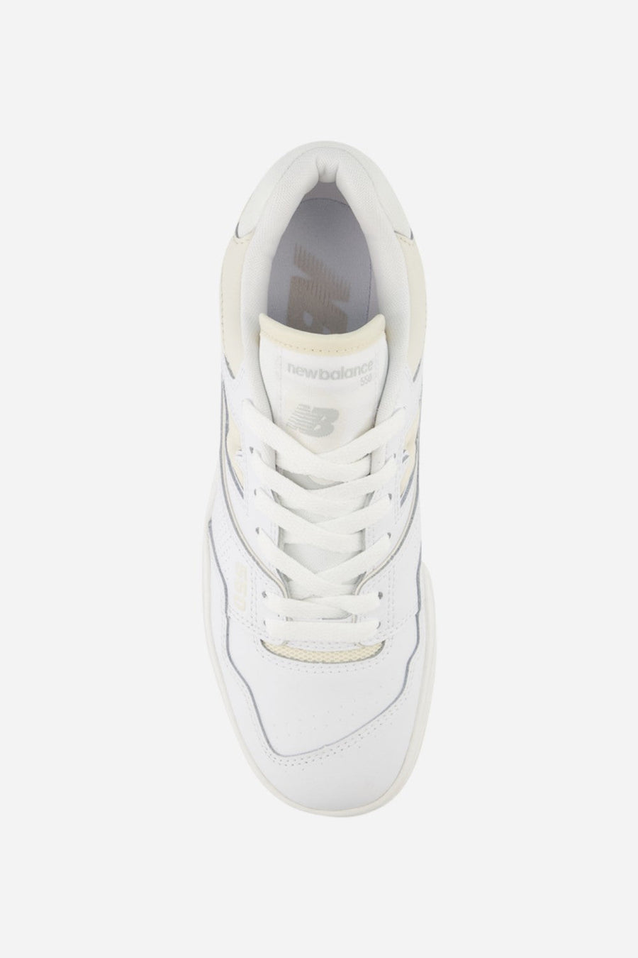 Women's New Balance 550 in White & Beige – back view