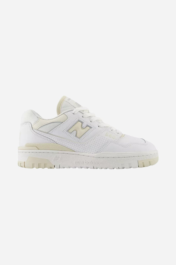 Women's New Balance 550 in White & Beige