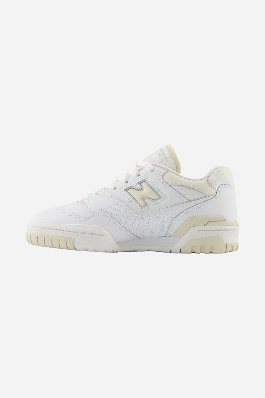 Women's New Balance 550 in White & Beige – side view