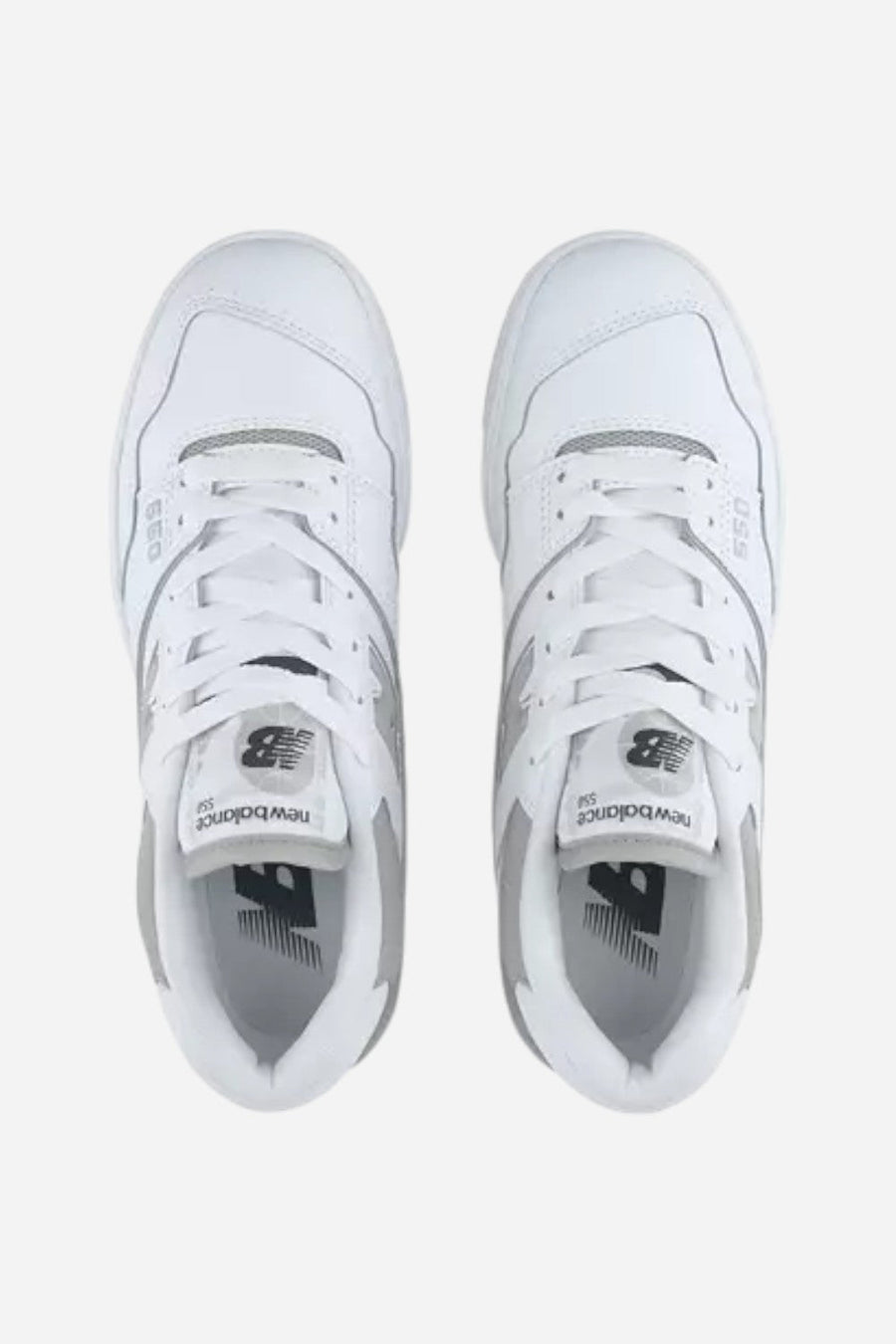 Women's New Balance 550 in White & Grey – back view