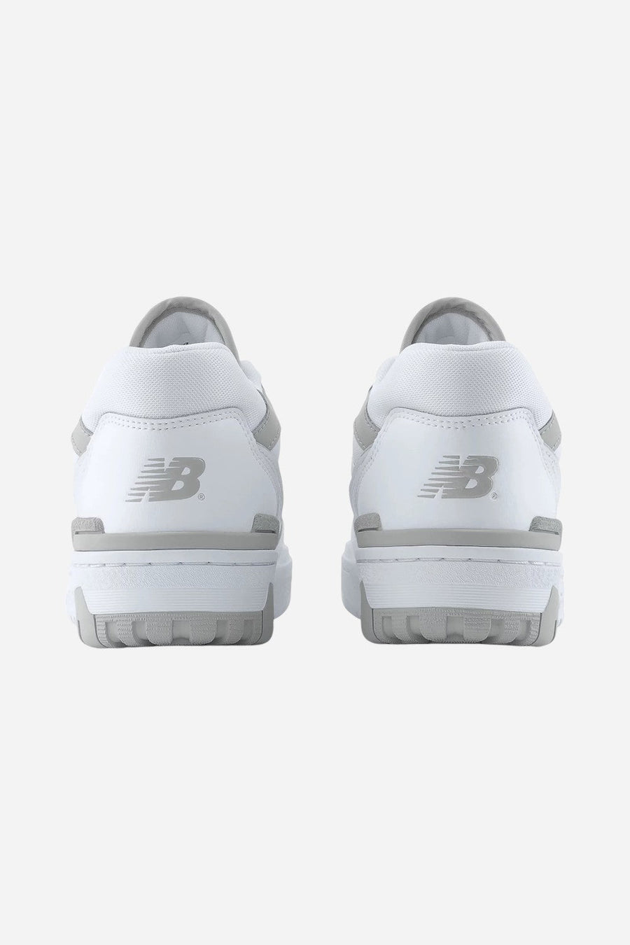 Women's New Balance 550 in White & Grey – flat lay