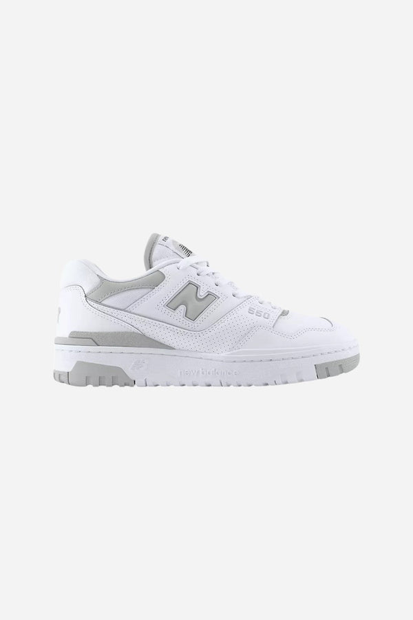 Women's New Balance 550 in White & Grey