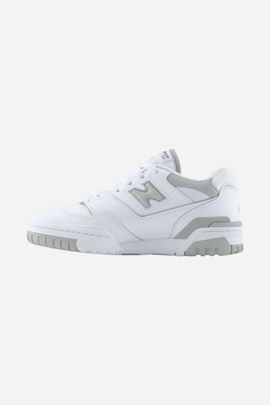 Women's New Balance 550 in White & Grey – side view