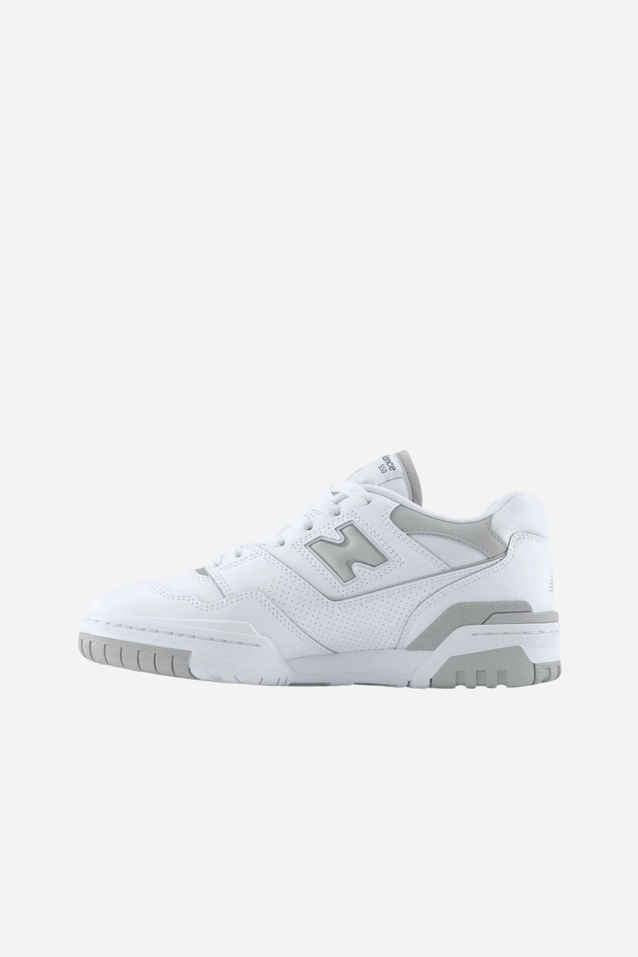 New Balance Women's 550 in White & Grey – side view