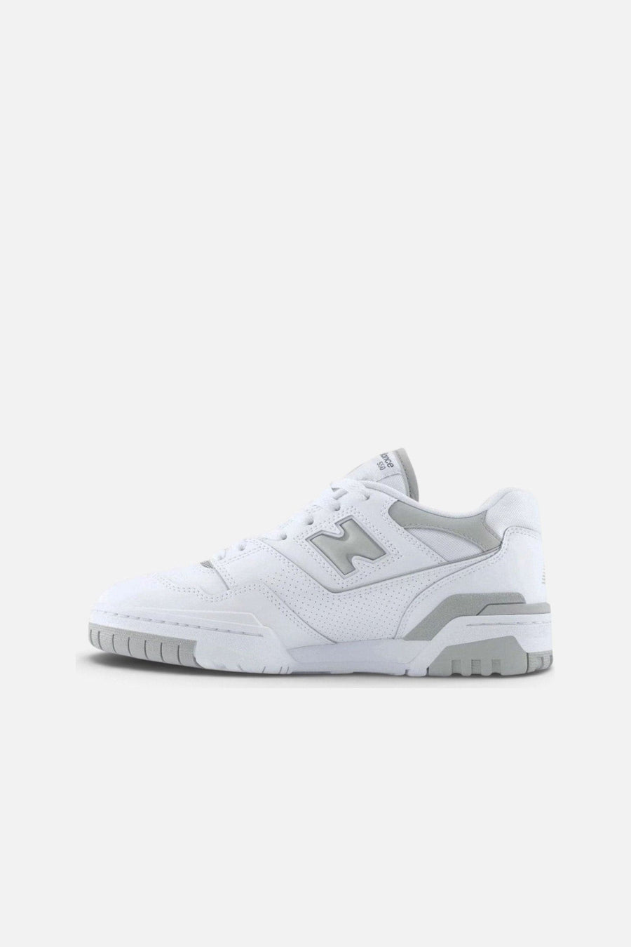 New Balance Women's 550 in White & Grey – side view