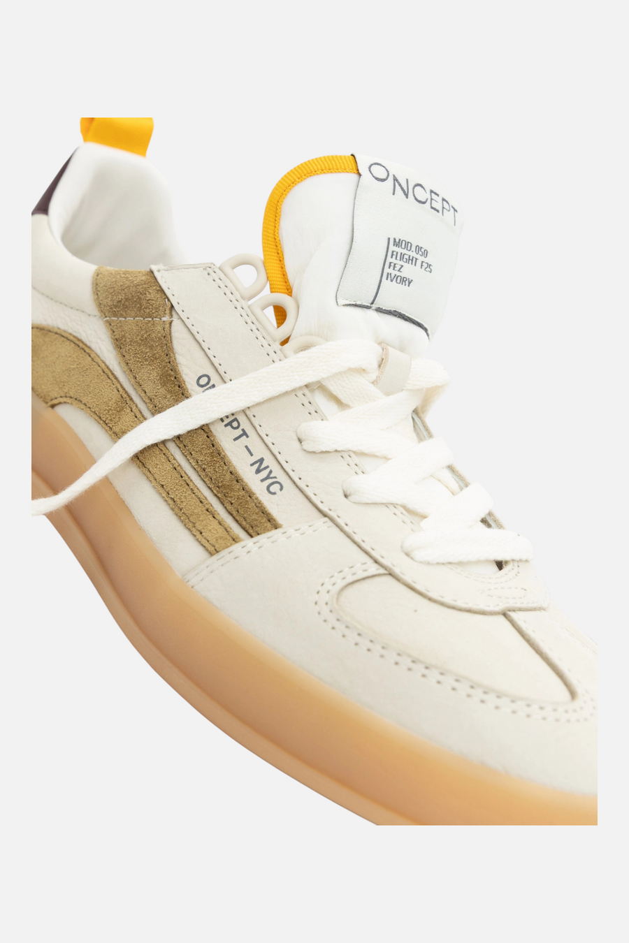 Women's Oncept Fez Court Sneaker in Ivory – side view