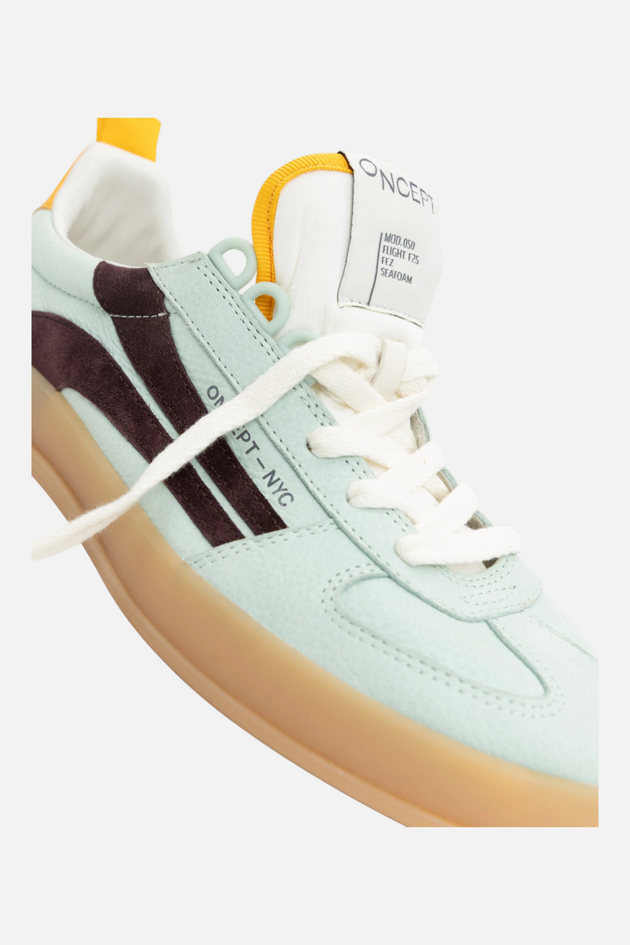 Women's Oncept Fez Court Sneaker in Seafoam – side view