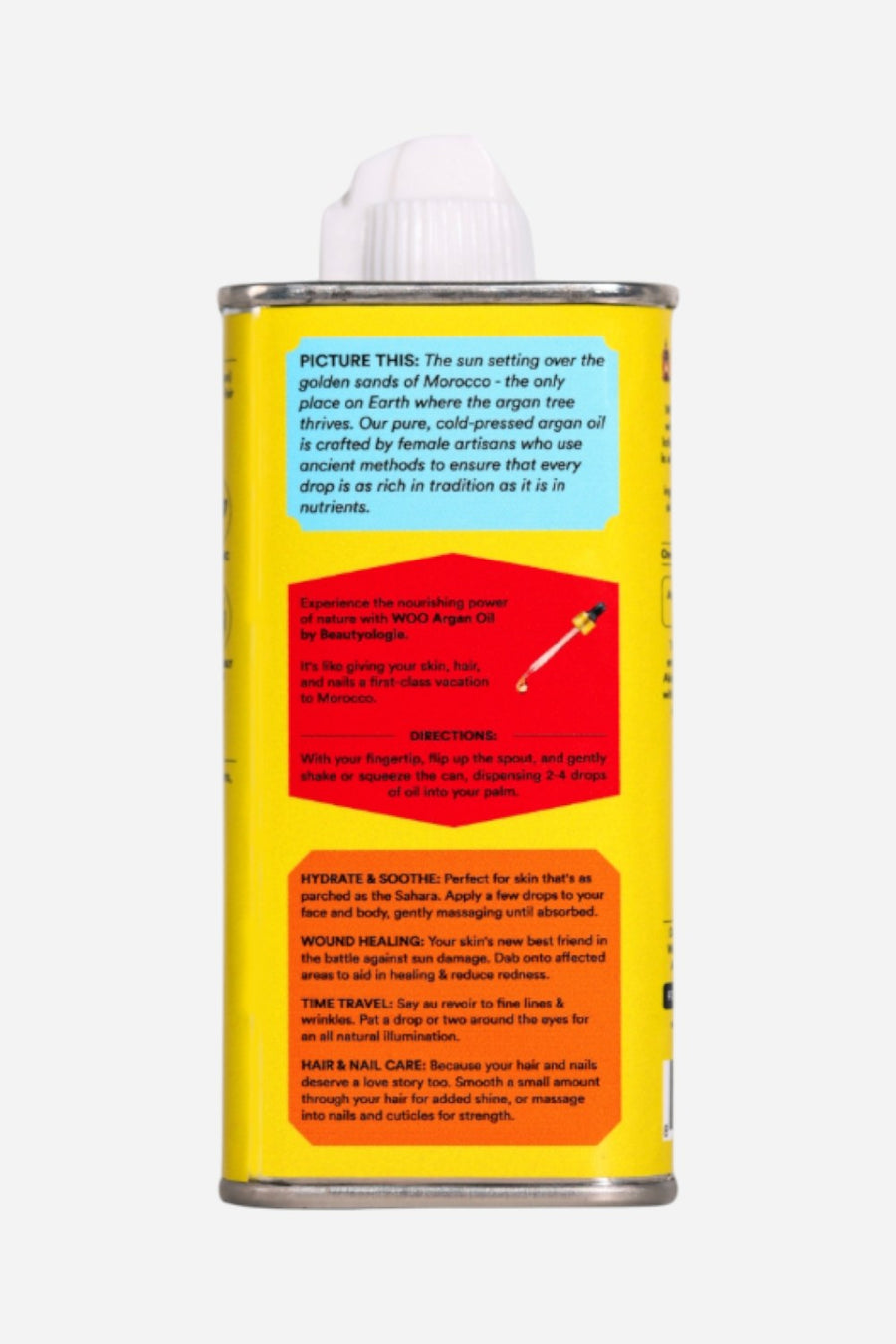 WOO Argan Oil – back view
