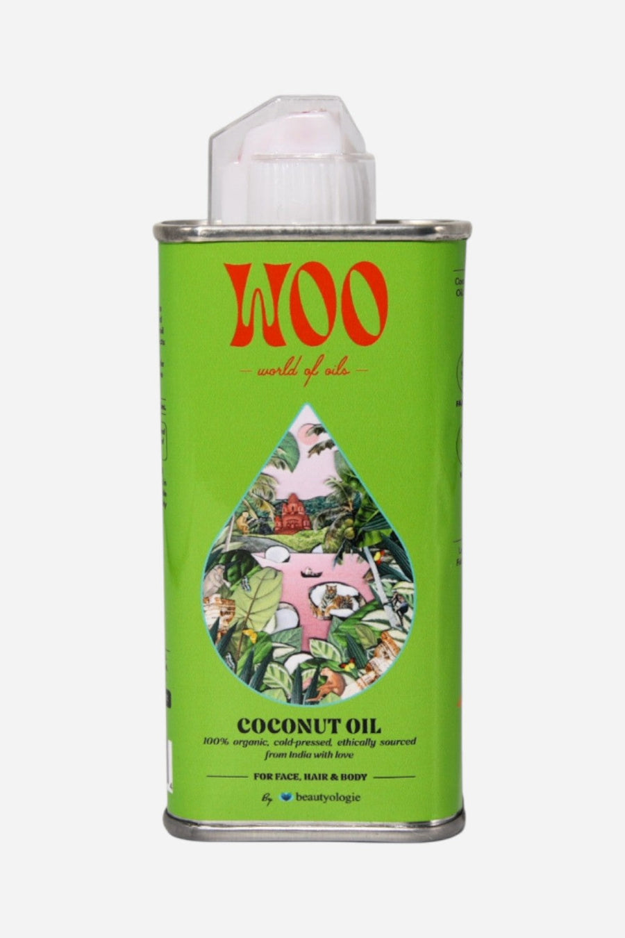 WOO Coconut Oil – front view