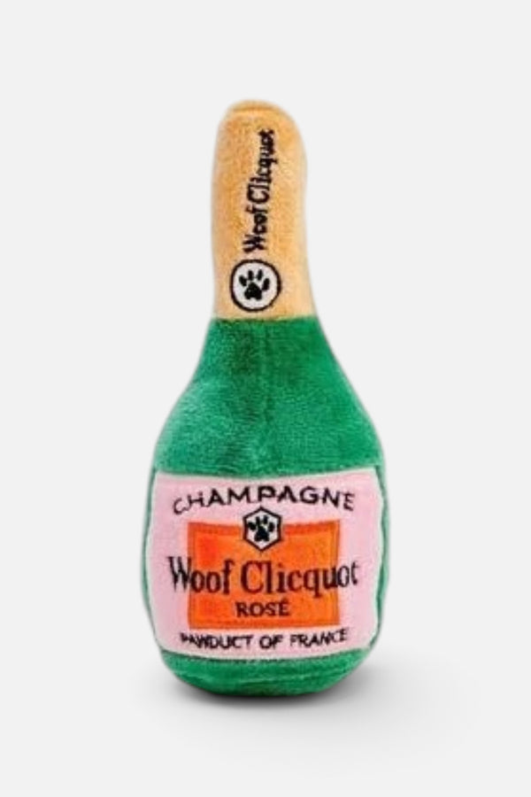 Woof Clicquot Rosé Champagne Bottle Toy Large