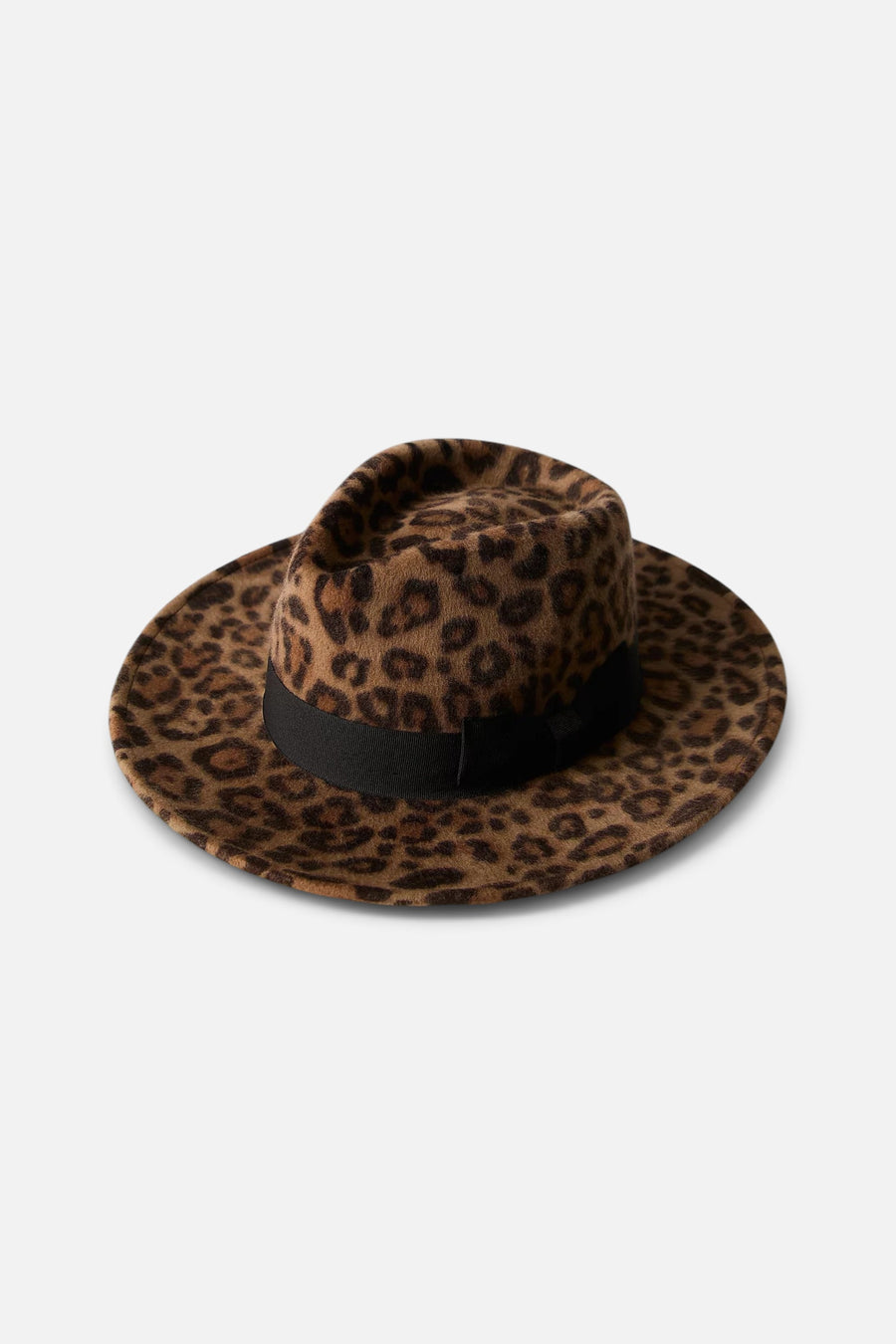 Wyeth Carmen Wide Brim Hat in Leopard – front view