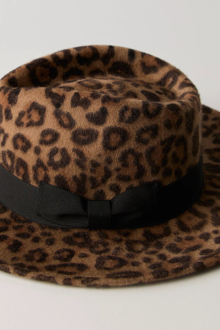 Wyeth Carmen Wide Brim Hat in Leopard – side view