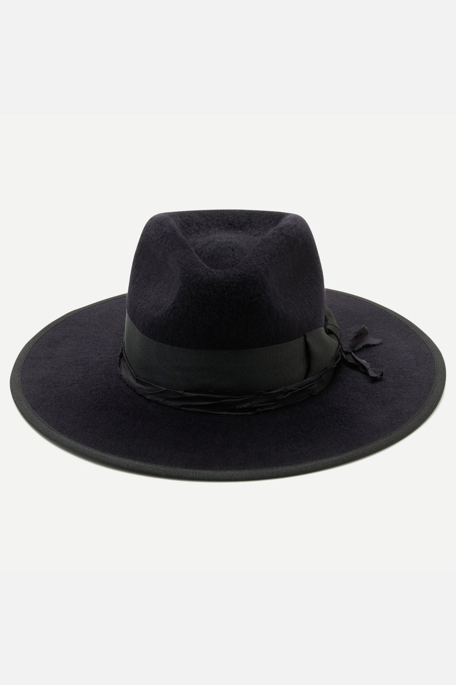 Wyeth Hats Atlas Fedora Hat in Midnight Blue – back view