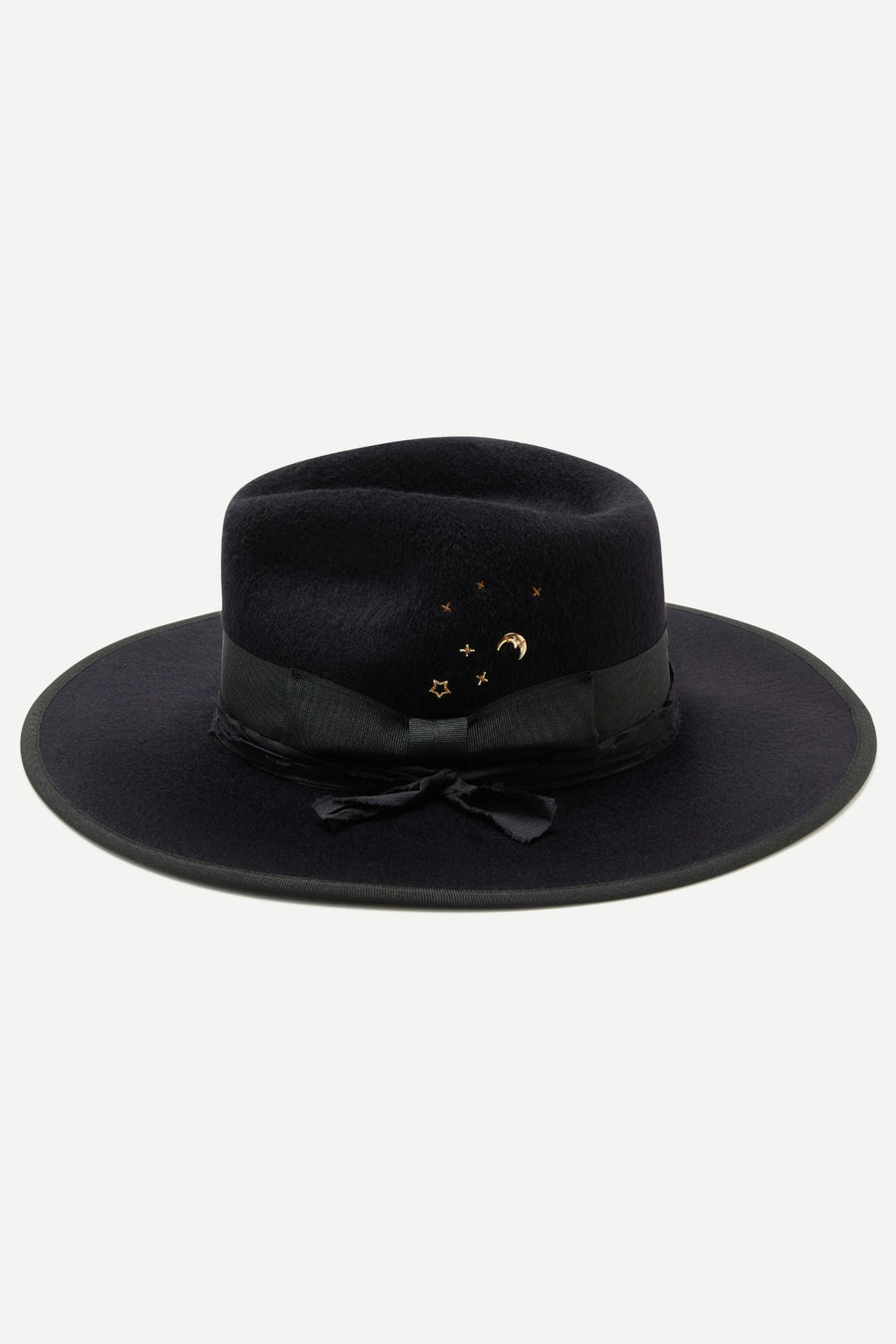 Wyeth Hats Atlas Fedora Hat in Midnight Blue – side view