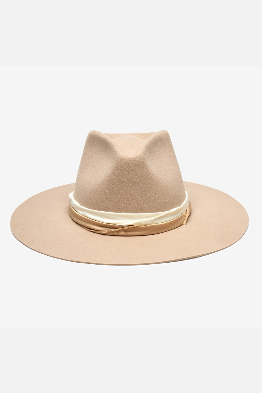 Wyeth Hats Austin Fedora Hat in Taupe – back view