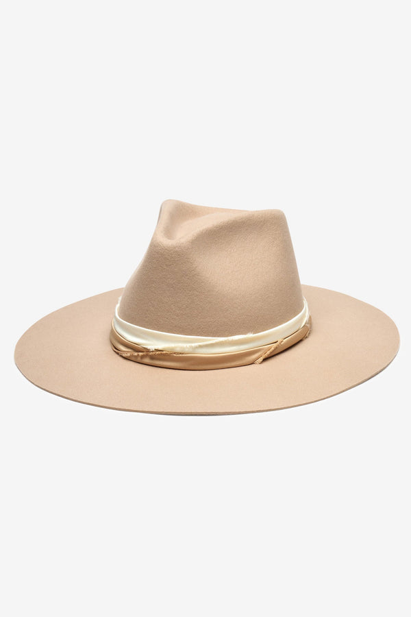 Wyeth Hats Austin Fedora Hat in Taupe
