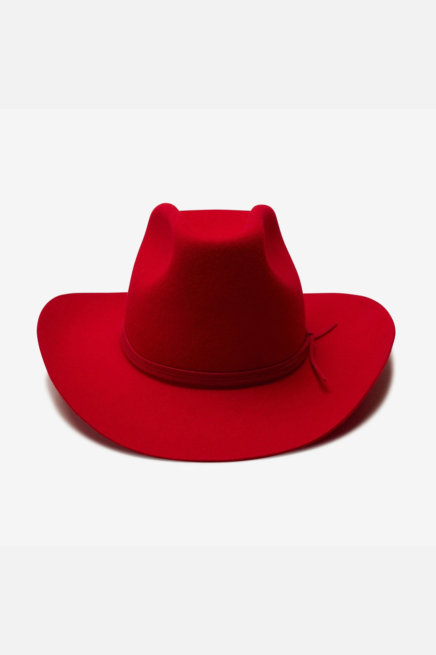 Wyeth Hats Blaze Fedora Hat in Red – back view