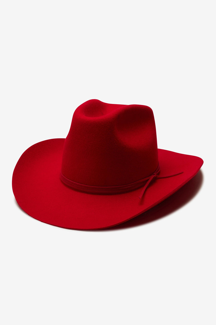 Wyeth Hats Blaze Fedora Hat in Red – front view