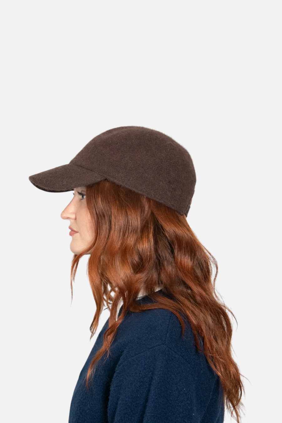 Wyeth Hats Smith Cap in Brown – flat lay