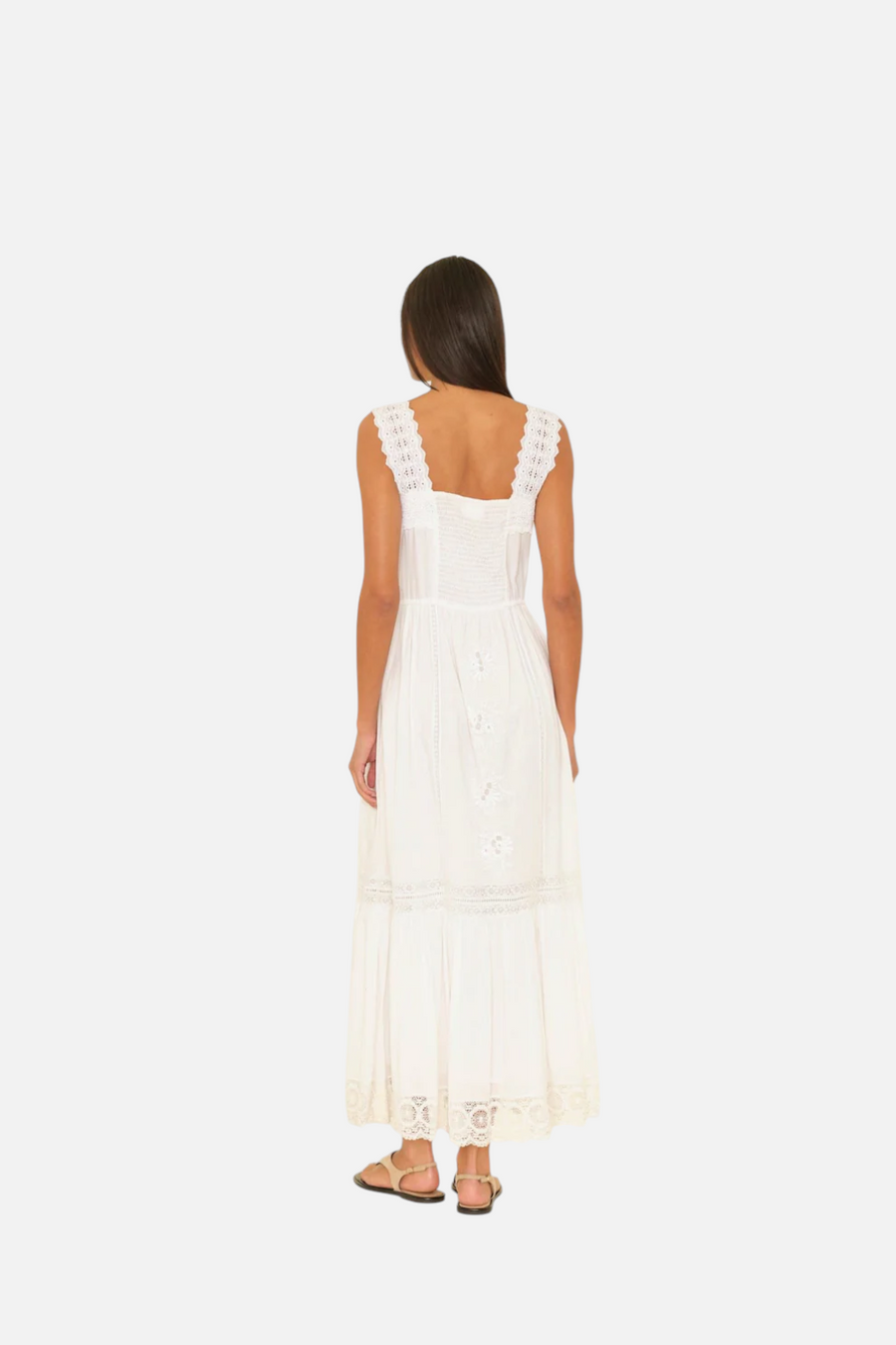 Xirena Anita Dress in White – back view