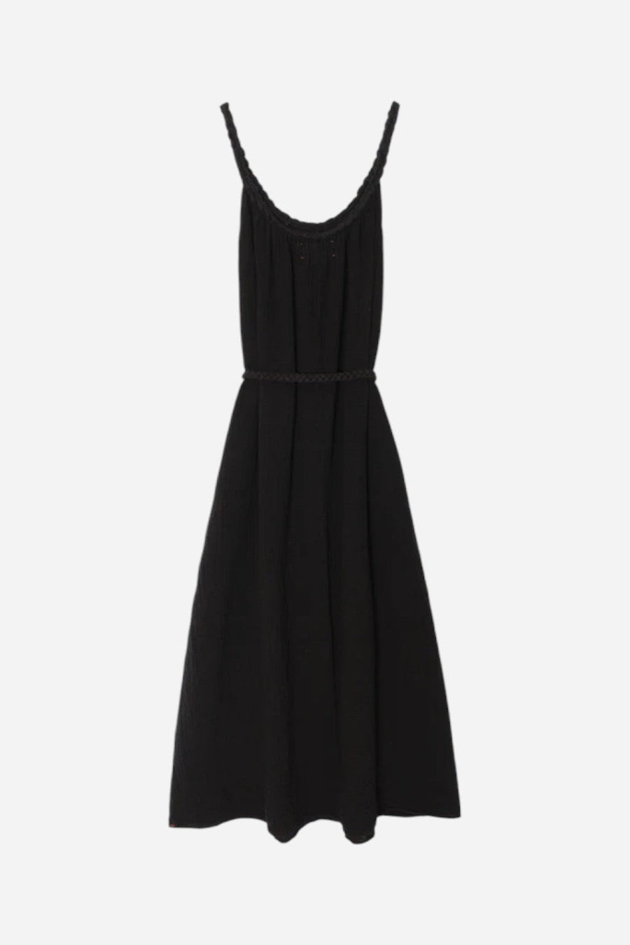 Xirena Black Braiden Dress – flat lay