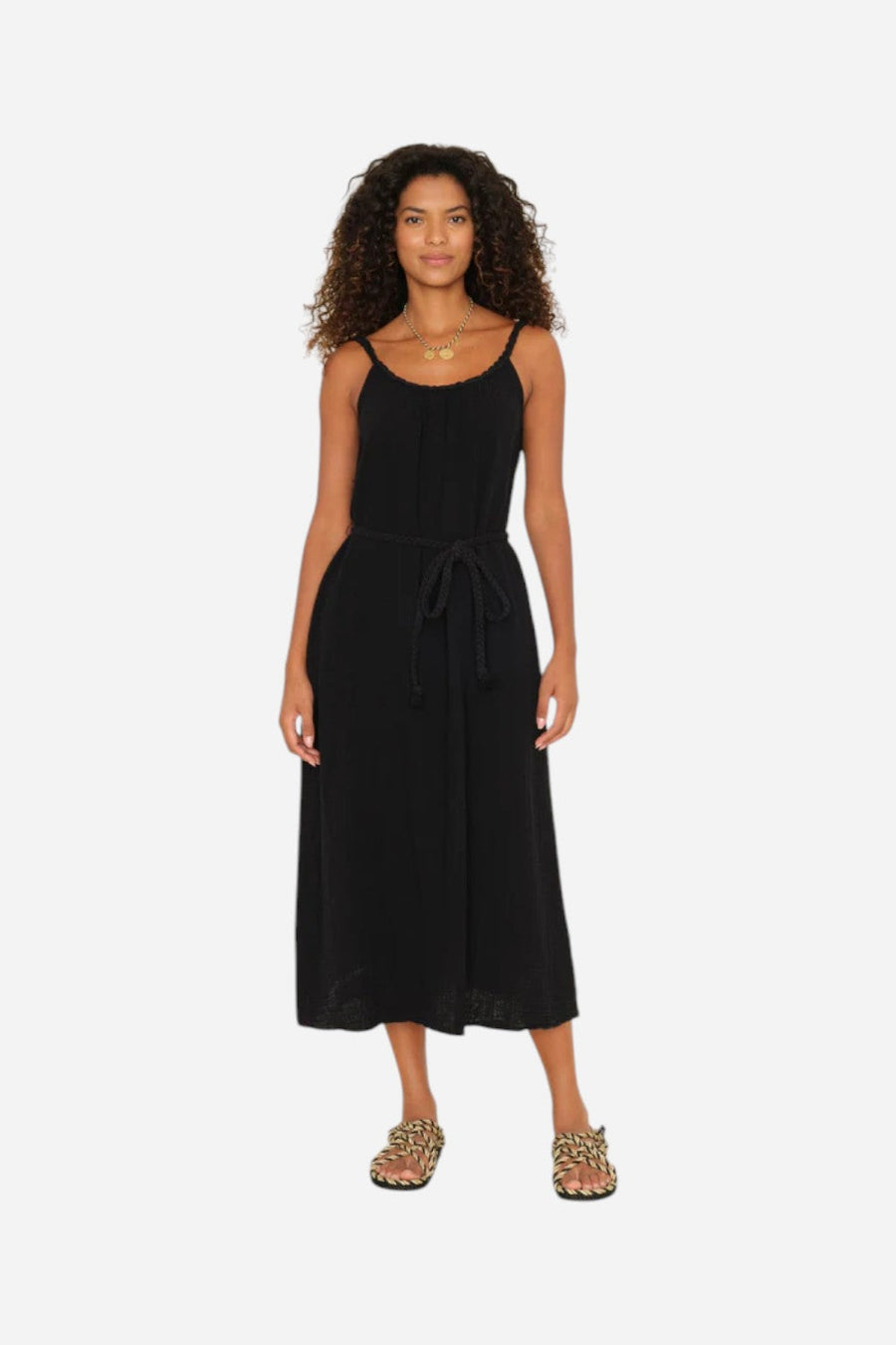 Xirena Black Braiden Dress – side view