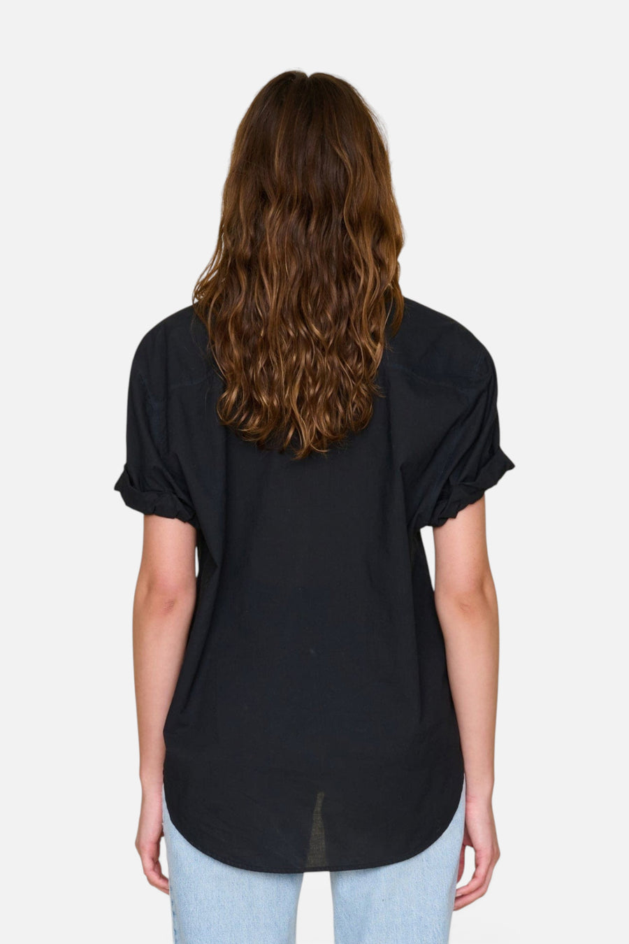 Xirena Black Channing Shirt – back view