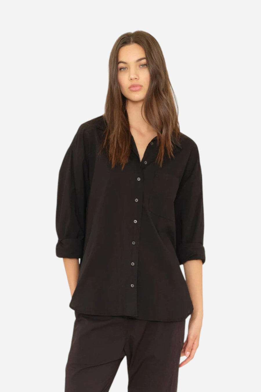 Xirena Black Sydney Shirt – front view