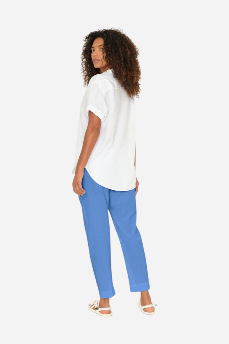 Xirena Corona Blue Draper Pant – back view
