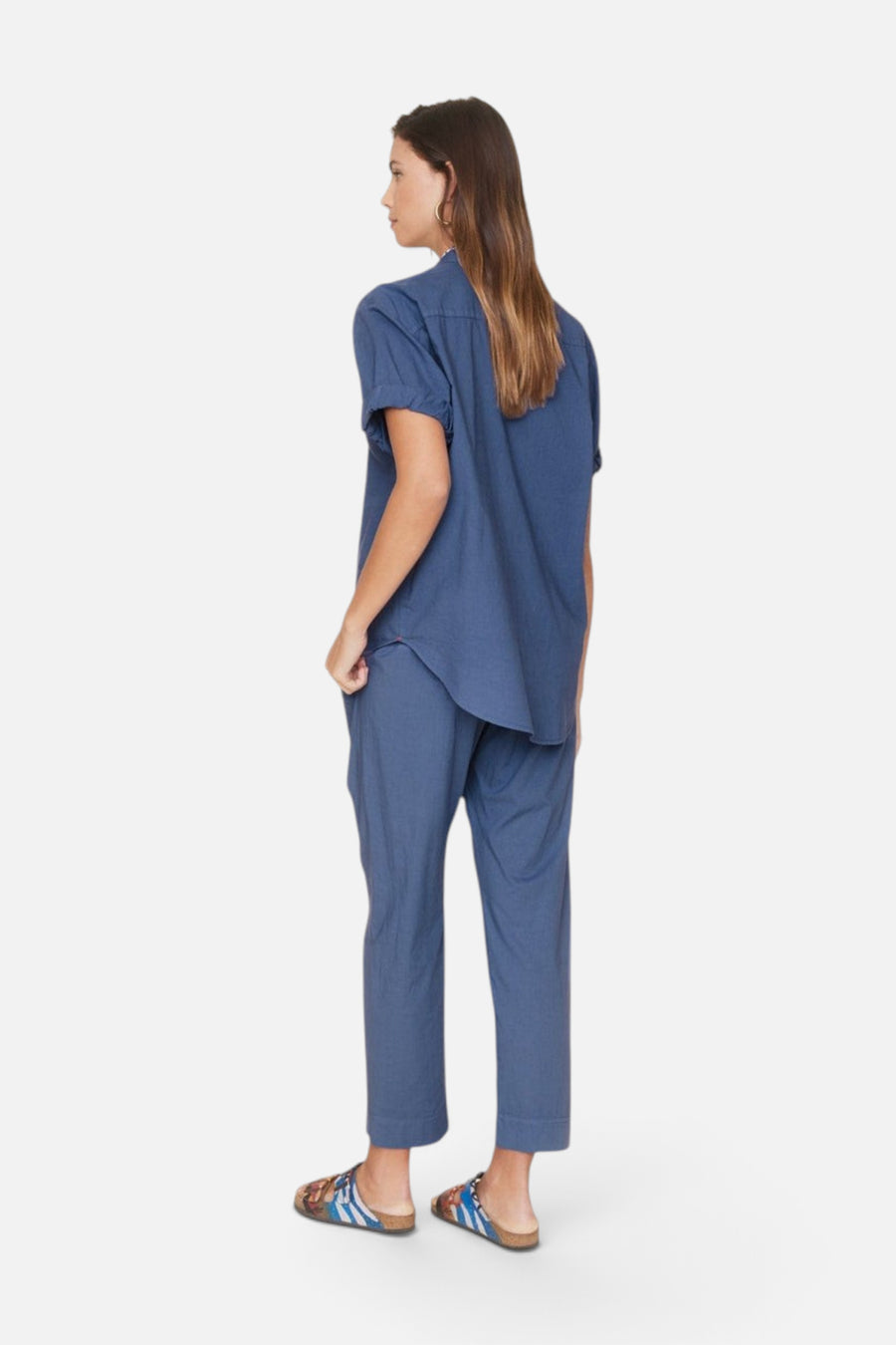 Xirena Draper Pants in Marlin Blue – back view