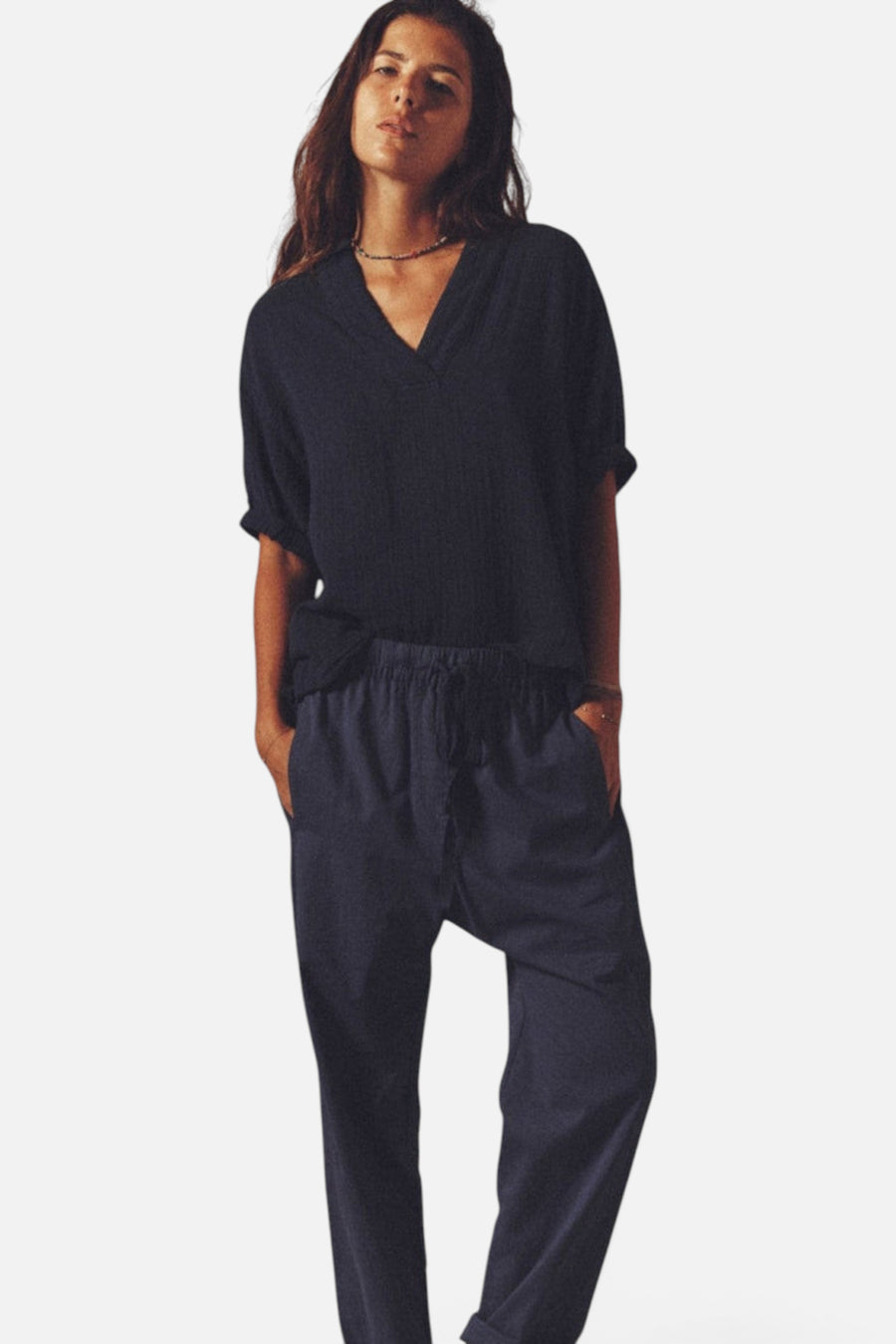 Xirena Navy Draper Pant – alternate
