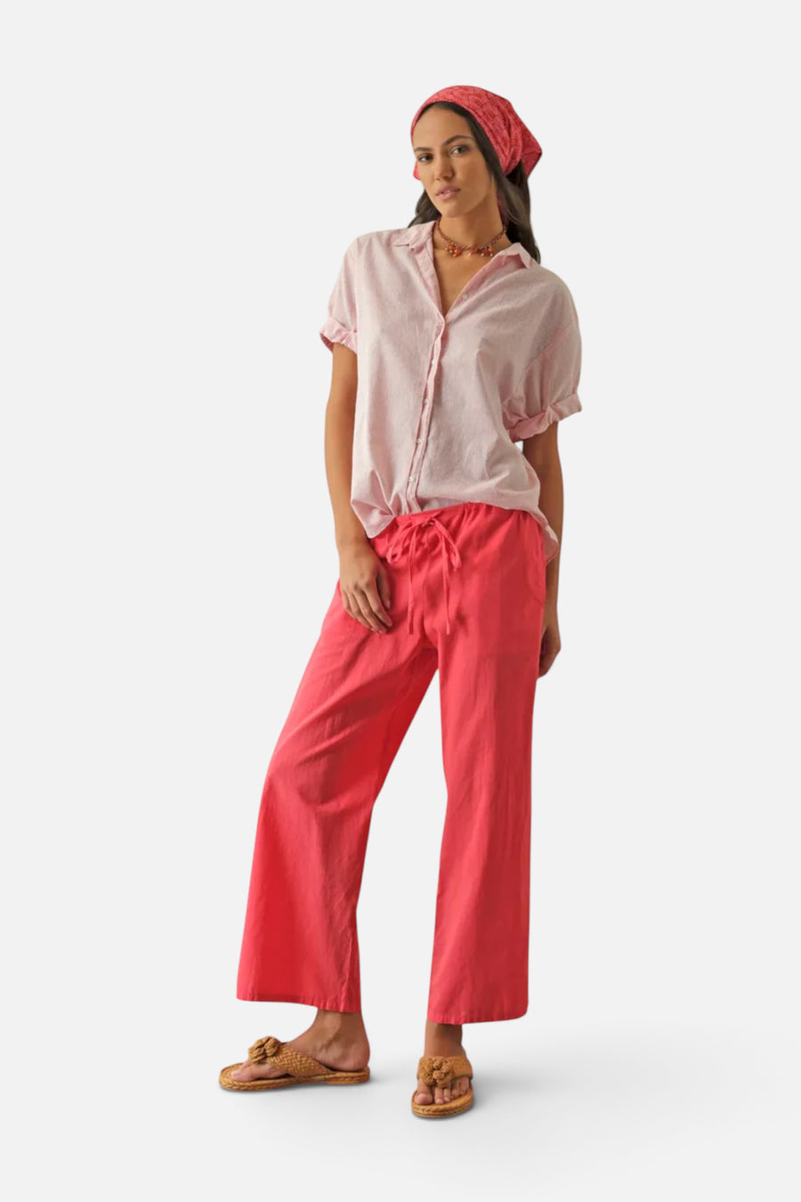 Xirena Olson Pant in Red Sky – back view