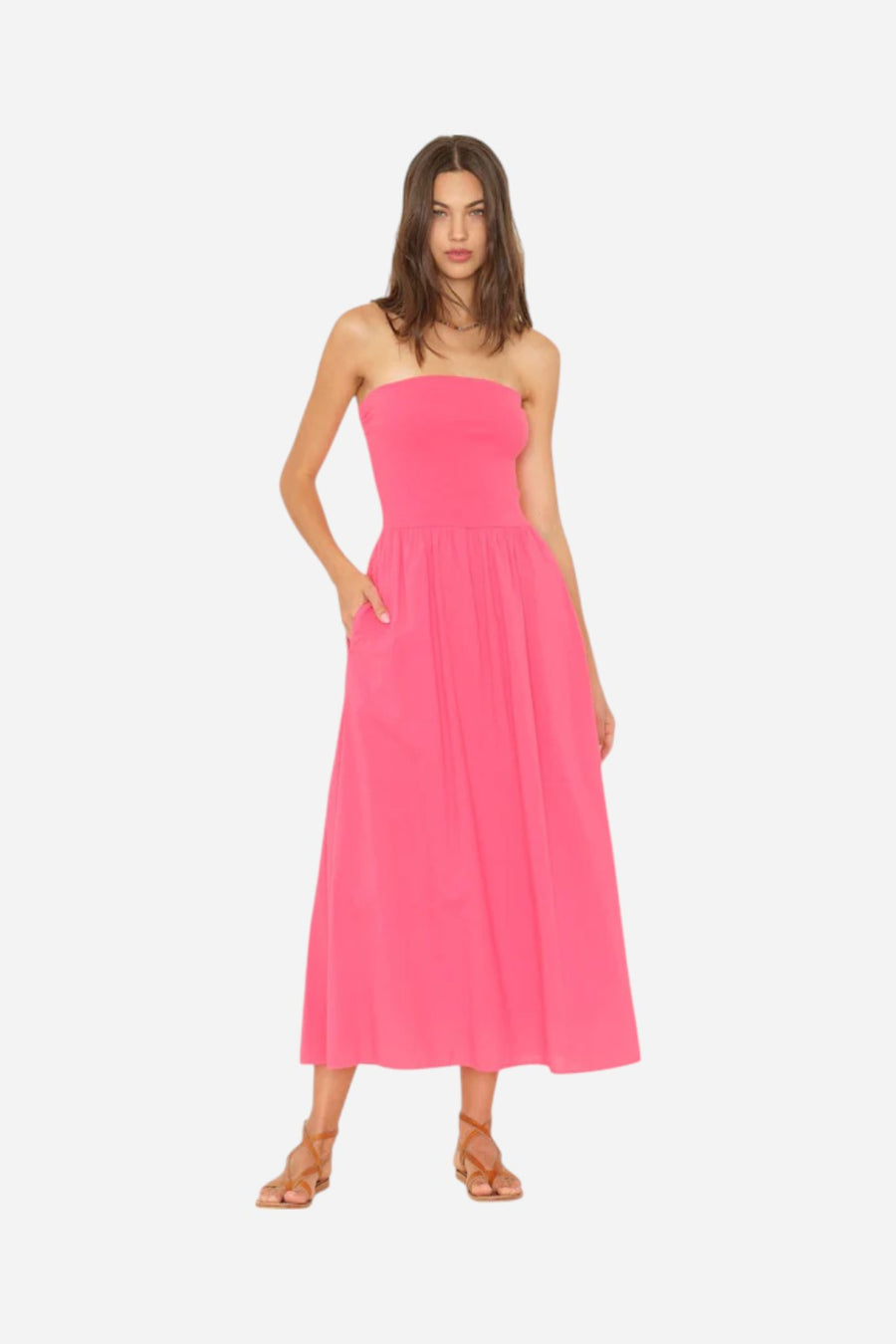 Xirena Strawberry Finnian Dress – side view