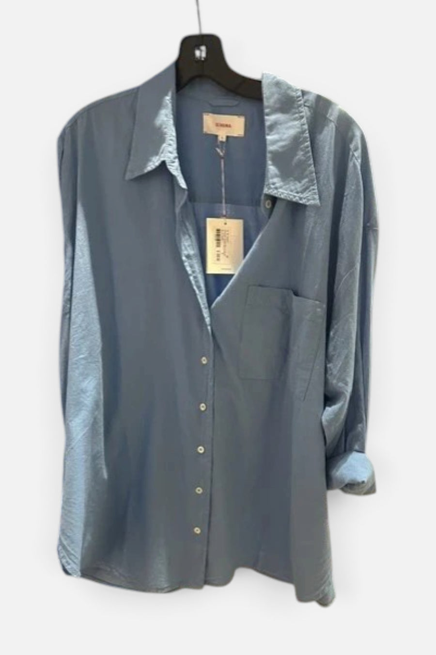Xirena Sydney Shirt in Blue Surf – front view