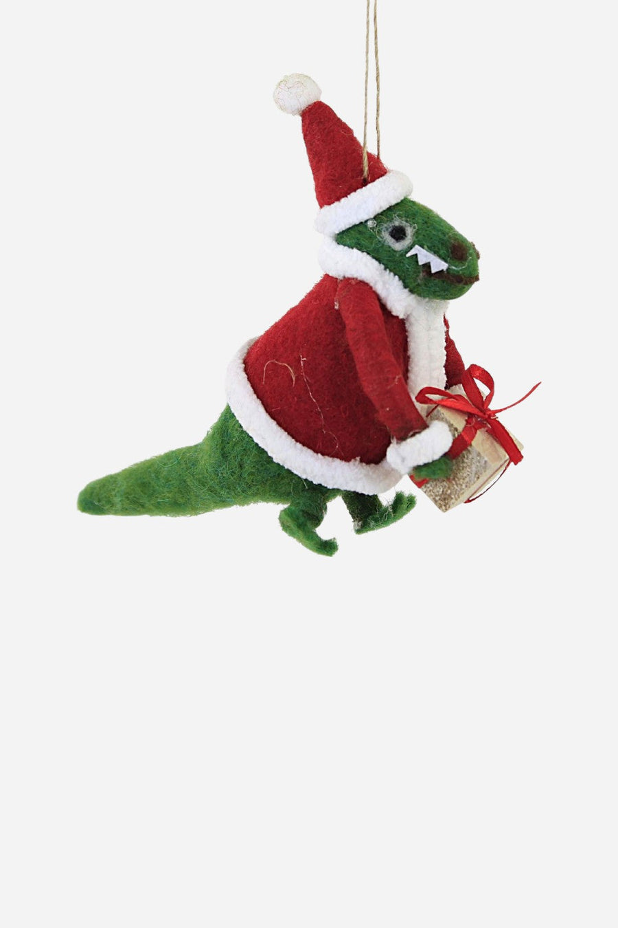Xmas Rex With Coat Ornament – front view