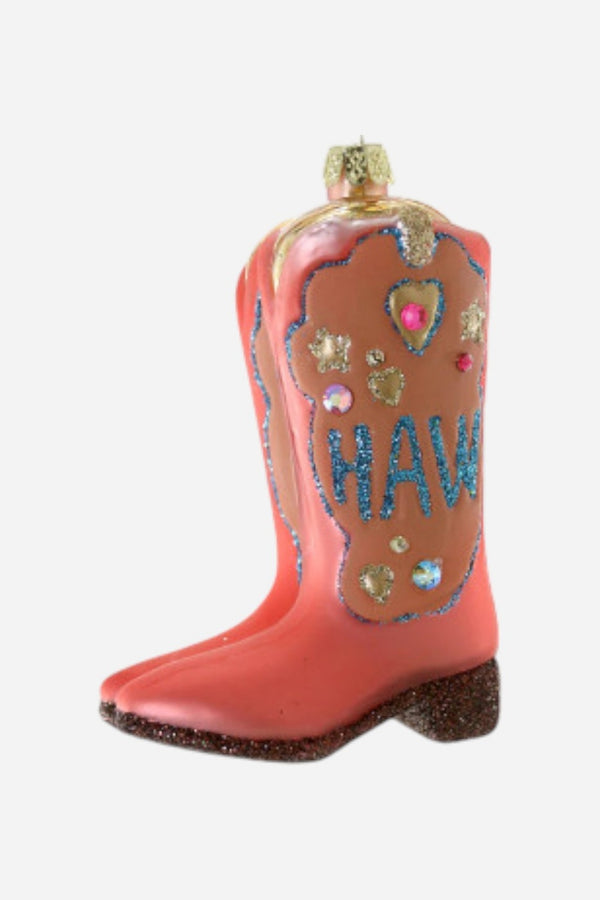 Yee Haw Boot Ornament