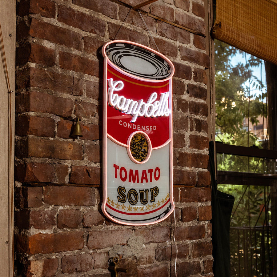 Yellow Pop Campbell's By Andy Warhol Led Wall Lights – back view