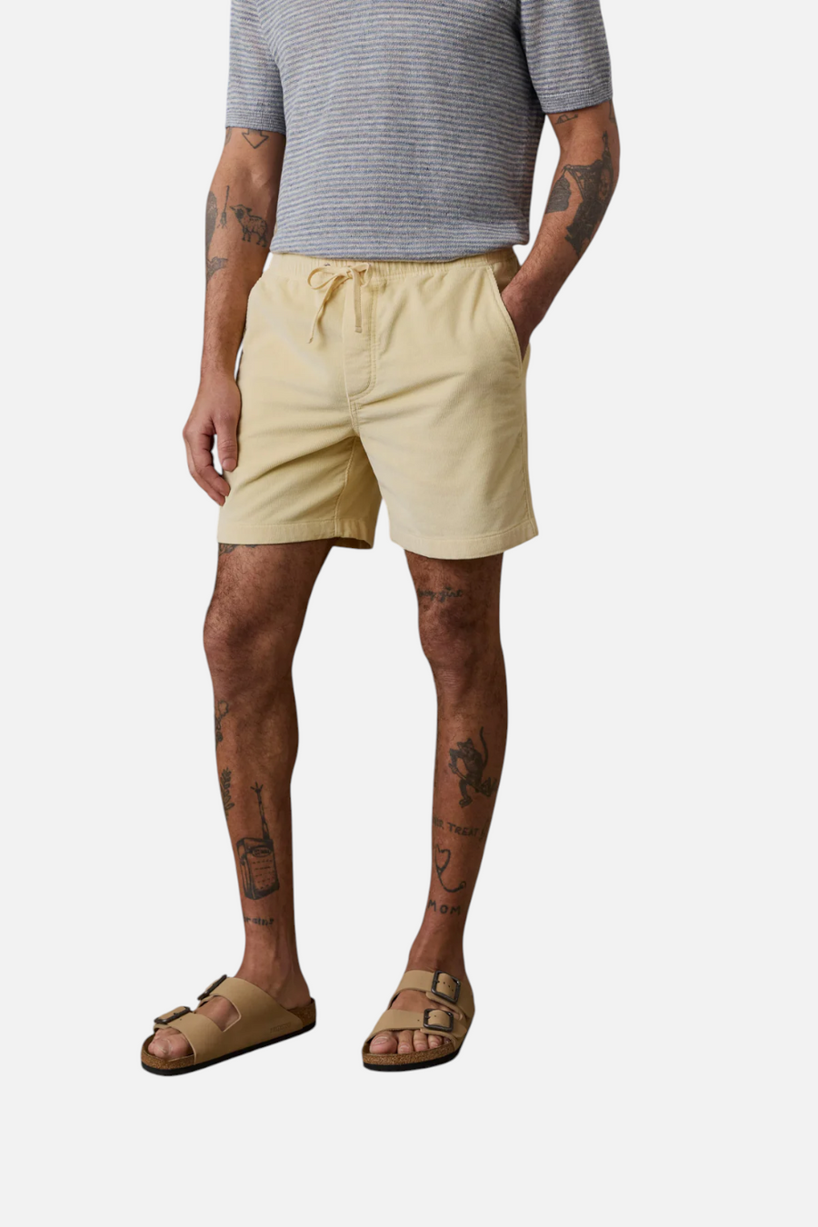 Faherty Essential Corduroy Short in Faded Sun